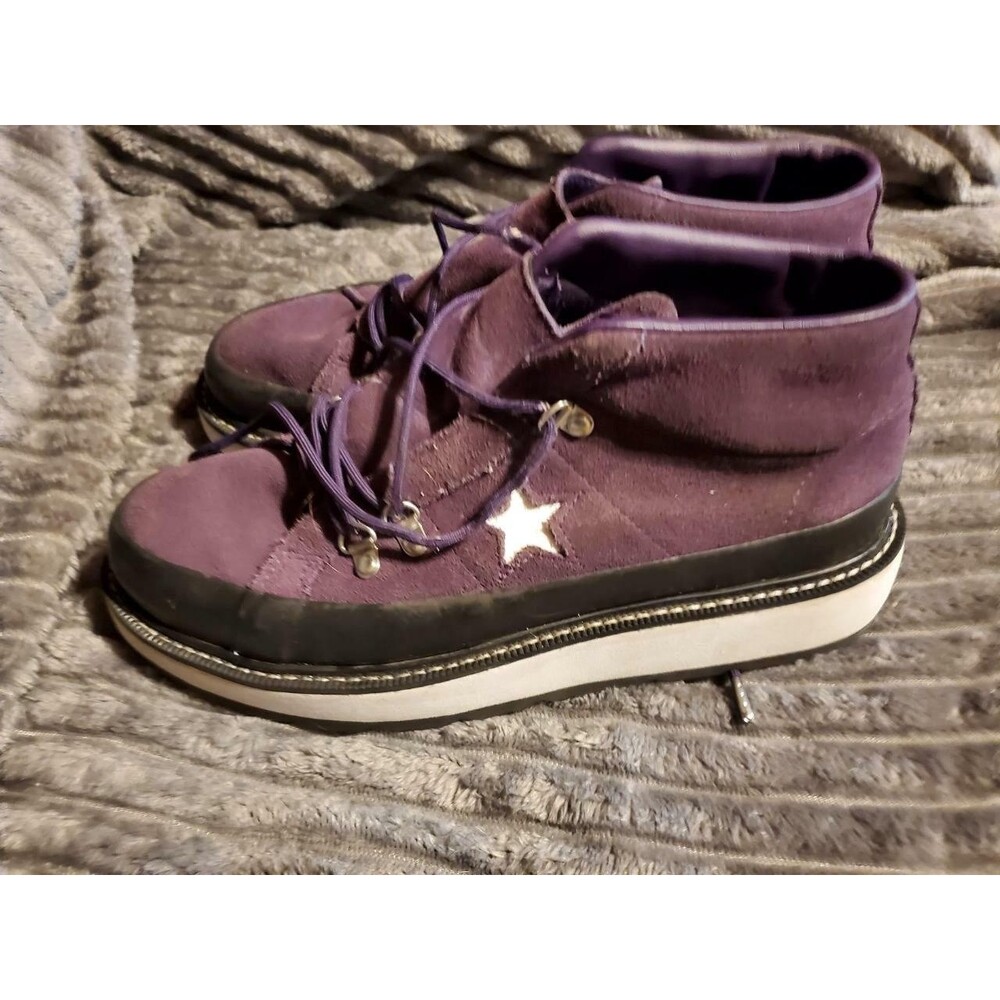 CONVERSE Mountain Club Purple Platform Shoes Womens 9